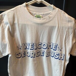 Welcome George Bush - Victory 84 vintage T-Shirt from 1984 presidential campaign